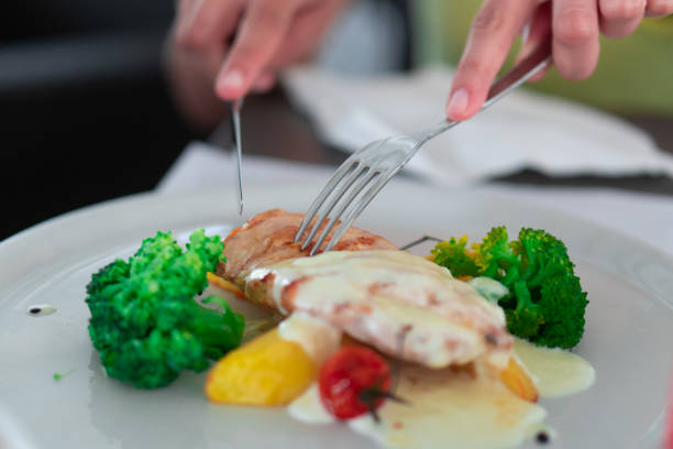istock Plate of grilled chicken with vegetables 1201660599