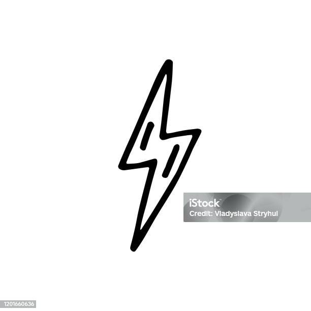 Photo Flashline Doodle Magic Flash Hand Drawn Doodle Vector Line Art Illustration Stock ...