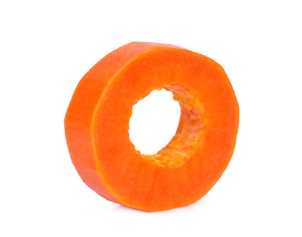 istock sliced ripe papaya fruit isolated on white background 1201661995