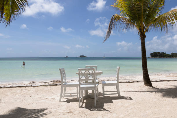 istock Tropical landscape at Praslin island at Seychelles 1201662093