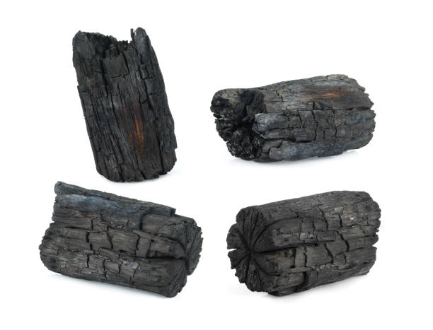 istock wood charcoal isolated on white background 1201662923