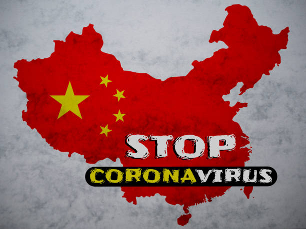 istock China map country silhouette with words: STOP Coronavirus on it. 2019 Novel Coronavirus (2019-nCoV) concept 1201663265