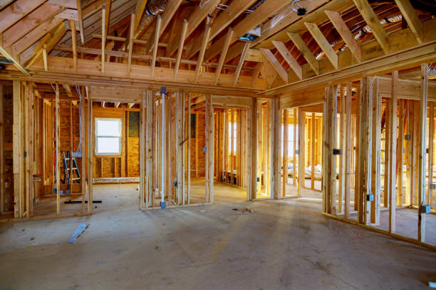 istock Framing beam of new house under construction home framing 1201664582