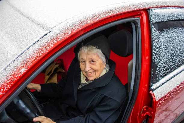 Senior woman feeling lonely waiting for family member