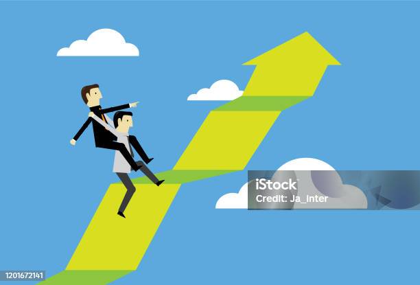Going Up Example Going Up Stock Illustration - Download Image Now - Moving Up, Graph ...