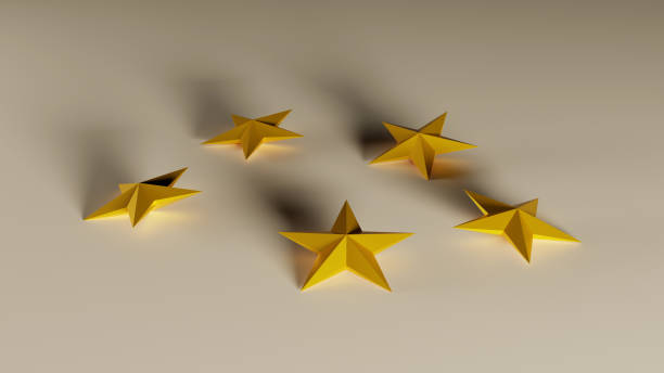 istock Isolated golden star on white background 1201672775