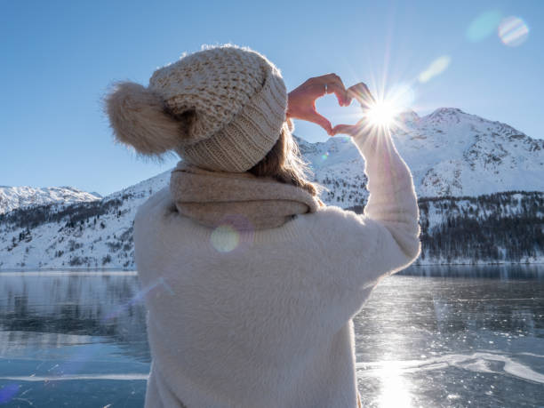 istock Woman loving winter 1201682851