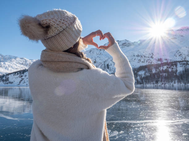 istock Woman loving winter 1201683610
