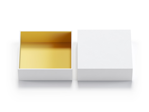 Two Object Box Image Two Boxes On White Background Stock Photo - Download Image Now - Box ...