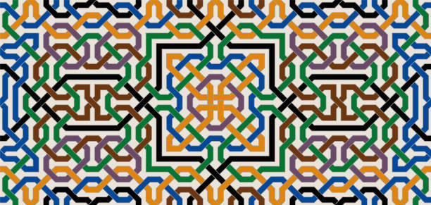 istock Colorful Moorish Seamless Mosaic Ornament 1201692320