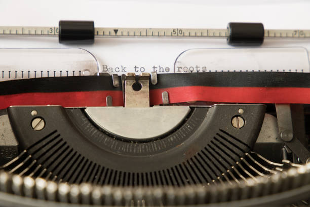istock Inside of a typewriter with a paper written the sentenc