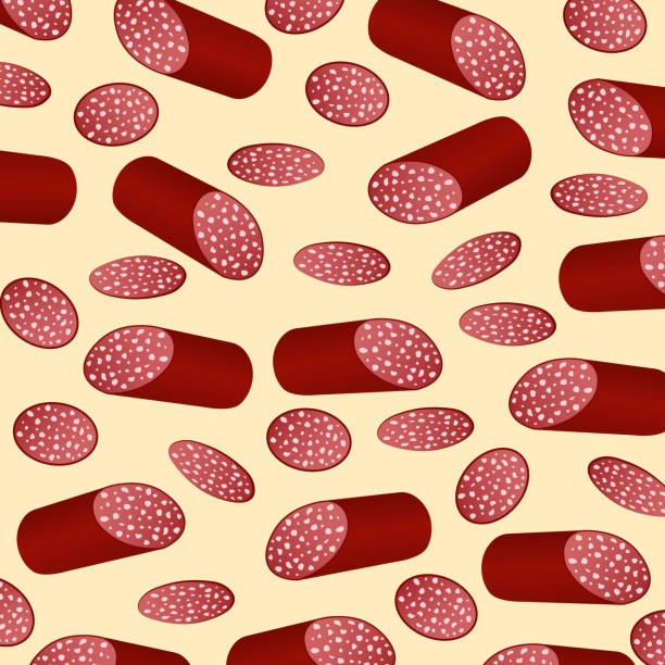 Salami Pattern 750+ Salami Packaging Stock Illustrations, Royalty-Free Vector Graphics ...