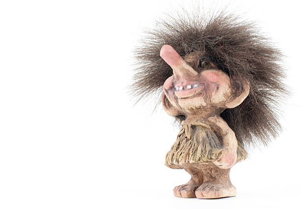 norwegische troll abbildung - ceramic figure stock-fotos und bilder
