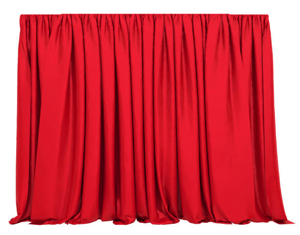 istock Red Theatre Curtain Isolated 1201708370