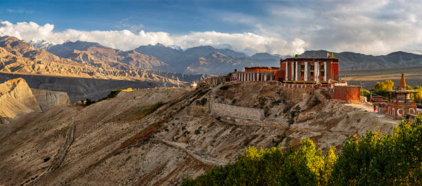 istock Panoramic view of Tsarang manastery, Upper Mustang, Nepal Himalaya 1201711312