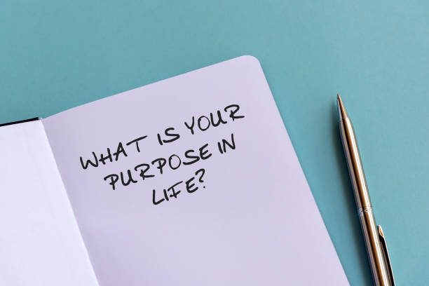 istock Inspirational quotes - What is your purpose in life? 1201714649