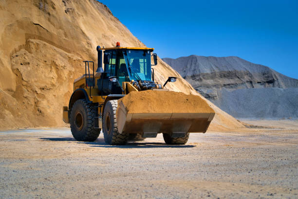 istock Track-type bulldozer, earth-moving equipment 1201723997