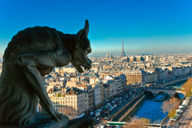 istock Paris, aerial view, France 1201724330