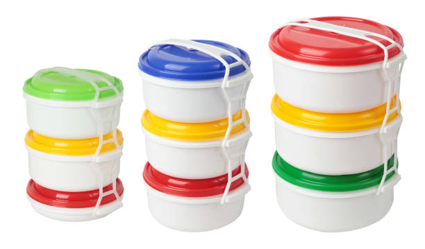 istock Set of plastic food storage containers isolated 1201727780
