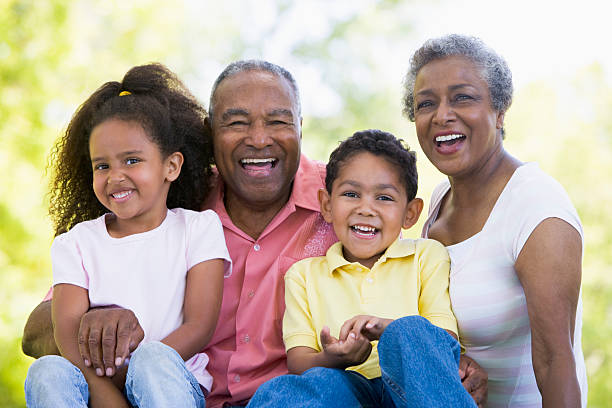istock Grandparents laughing with grandchildren 120173082