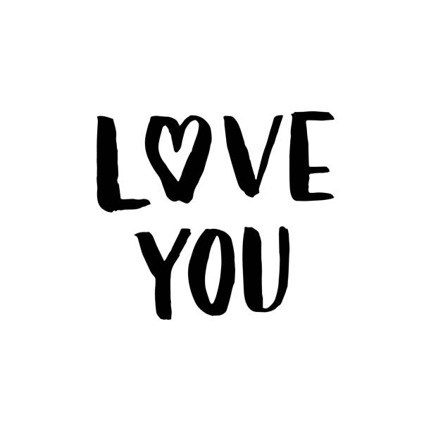 istock Love you handwritten text. Greeting Valentine's day typography lettering. Romantic quote, love celebration font words. Postcard, banner, poster, packaging design. Vector eps 10. 1201736613