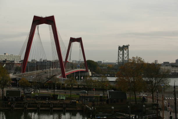 istock Willemsbrug and the Hef in Rotterdam 1201737309