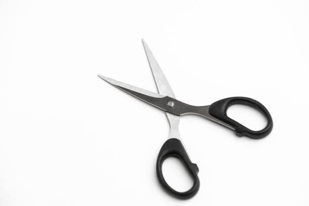 istock Black hairdressers scissors 1201746147