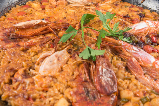 istock A seafood paella dish 1201750323