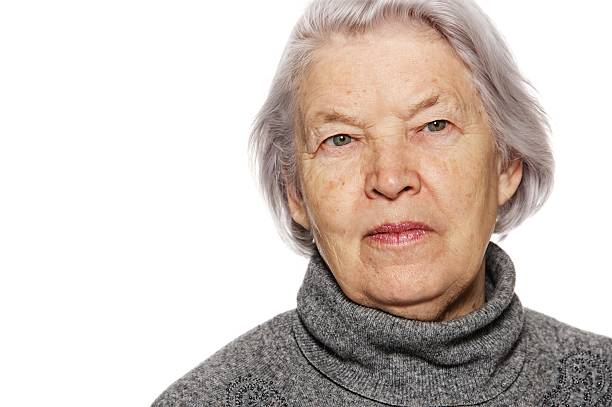istock Senior woman portrait 120176076