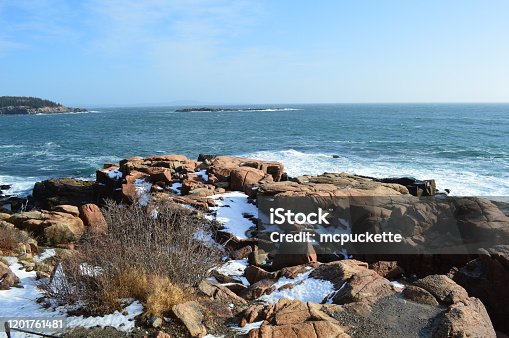 istock Acadia National Park coast in January 1201761481
