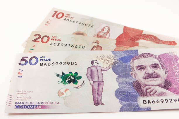 Colombia Money, currency of Colombia - Stock Photography Currency of Colombia (Pesos), Colombia banknotes, Colombia pesos bills colombian peso stock pictures, royalty-free photos & images