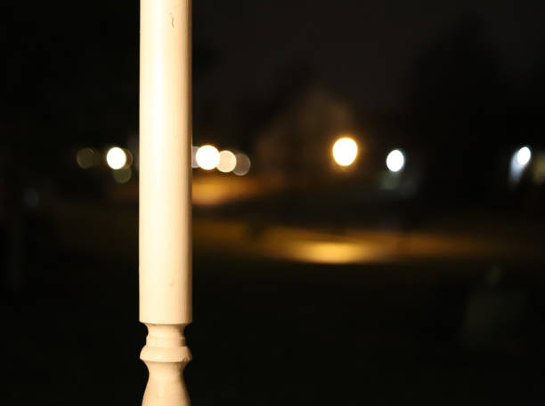 A single light in the dark