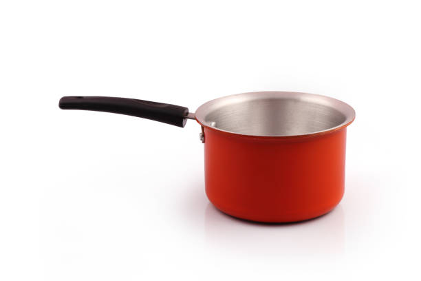 istock Indian made Aluminum cooking pan isolated on white background 1201777899