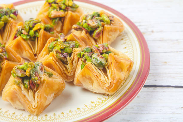istock South Indian traditional snacks Pistachio Baklava 1201783686