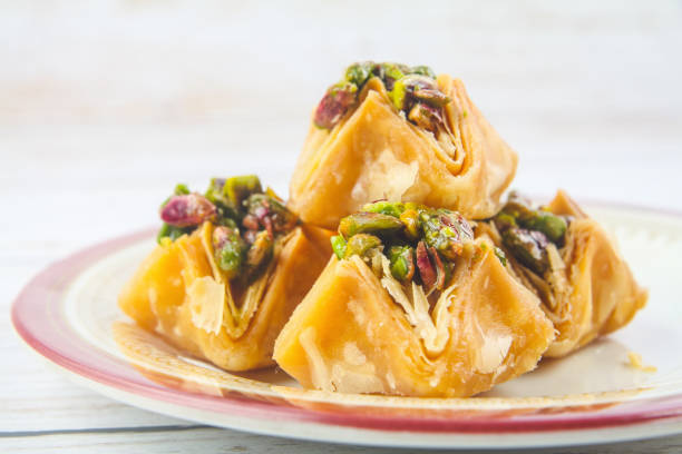 istock South Indian traditional snacks Pistachio Baklava 1201783691