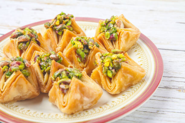 istock South Indian traditional snacks Pistachio Baklava 1201783692