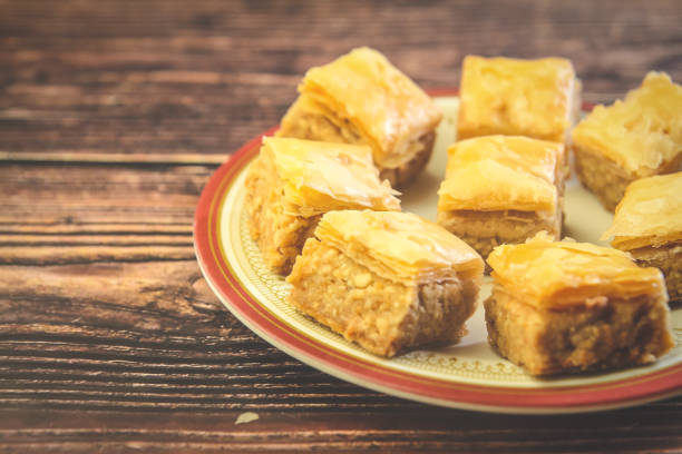 istock Turkish traditional snacks Pistachio Baklava 1201783746