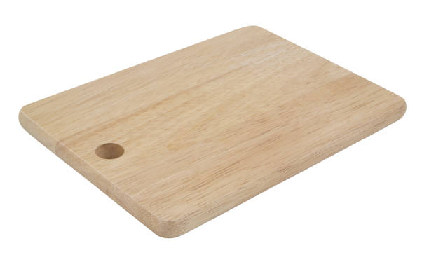 istock Brown wooden cutting board isolated 1201790720