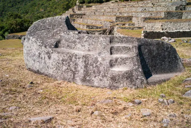 Photo of Mortuary or Funerary Rock in Machu Picchu