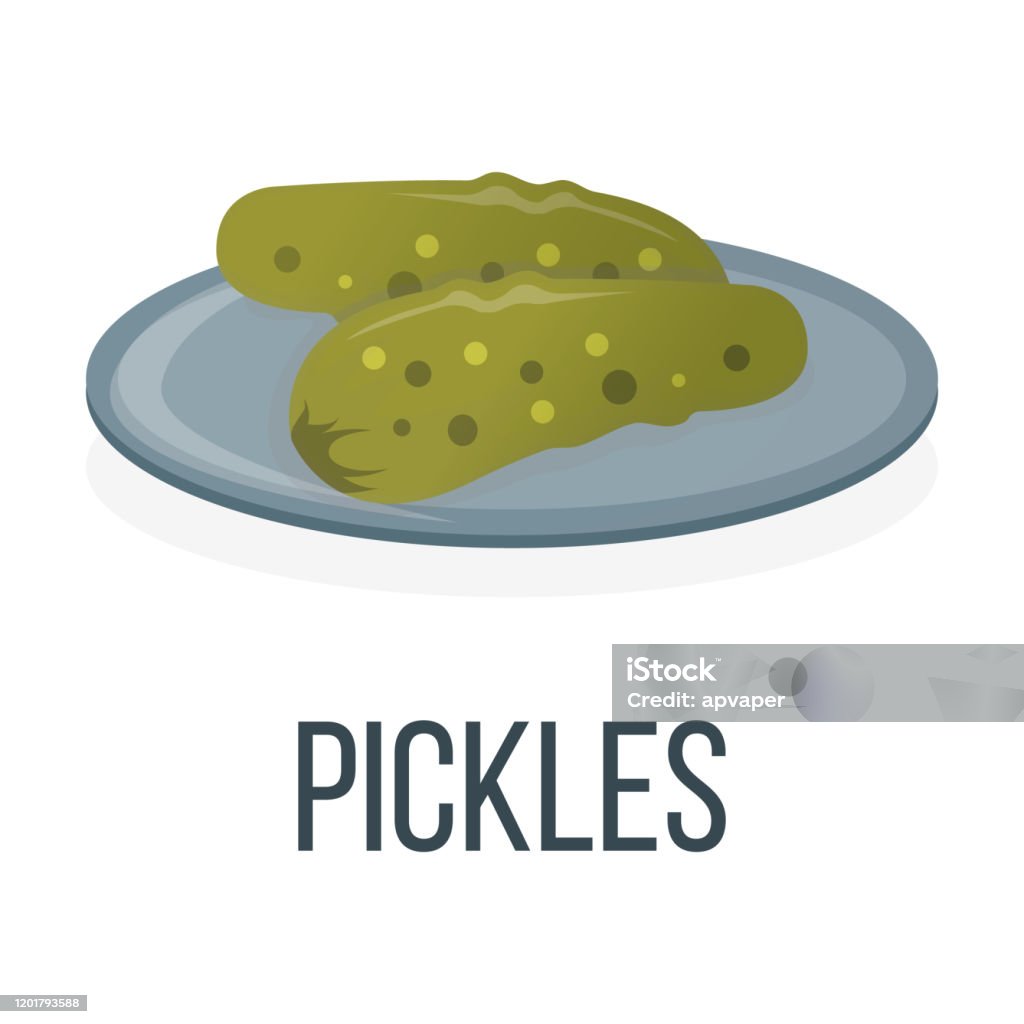 Savanyúság. Egészséges táplálkozási stílus, koncepció ikon és címke. Természetes probiotikumok szimbólum, ikon és jelvény. Rajzfilm vektor illusztráció - Jogdíjmentes Aktív nyugdíjasok témájú vektoros stock alkotások Savanyúság. Egészséges táplálkozási stílus, koncepció ikon és címke. Természetes probiotikumok szimbólum, ikon és jelvény. Rajzfilm vektor illusztráció - Jogdíjmentes Aktív nyugdíjasok témájú vektoros stock alkotások