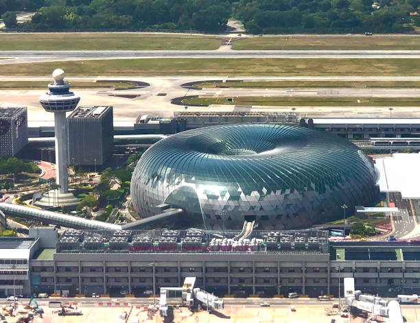 jewel, сингапурский аэропорт чанги - changi стоковые фото и изображения