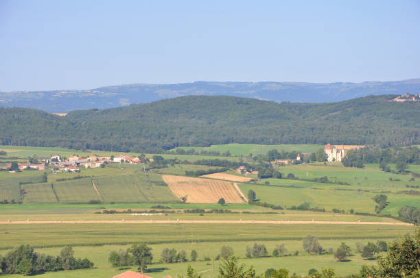 istock French countryside, with chateau and beautiful house 1201794474