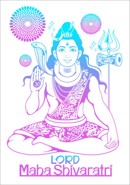 ilustrações de stock, clip art, desenhos animados e ícones de maha shivaratri 4 - prayer call