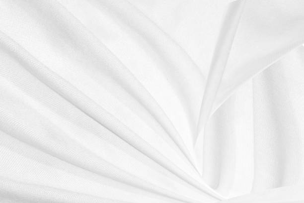 istock soft light fabric abstract smooth curve fan shape decorative fashion white background 1201798651