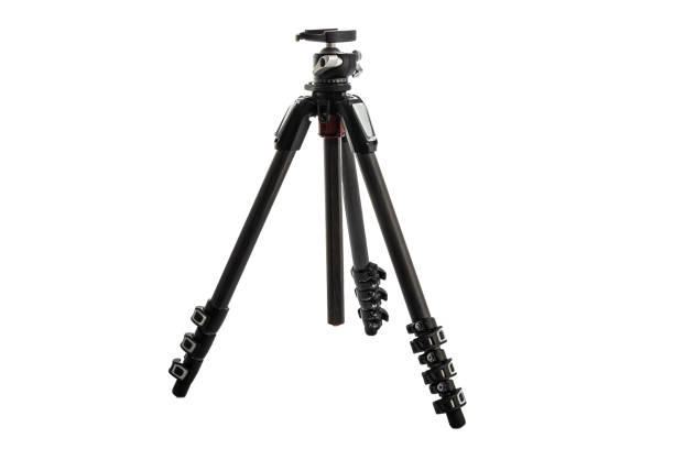 istock Tripod For Camera Stand With Hydraulic Head Ball isolated on white background 1201816693