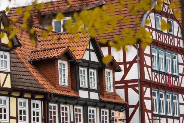 bad hersfeld historic town hesse germany in autumn