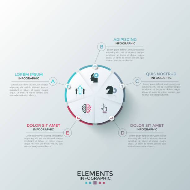 ilustrações de stock, clip art, desenhos animados e ícones de modern infographic template - 3615