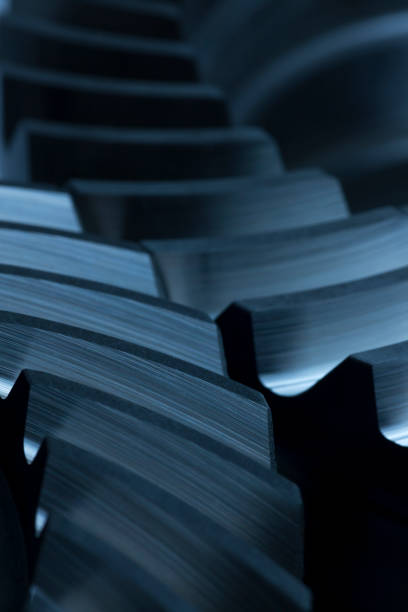 istock Close-up of cock wheels with blue light 1201823862