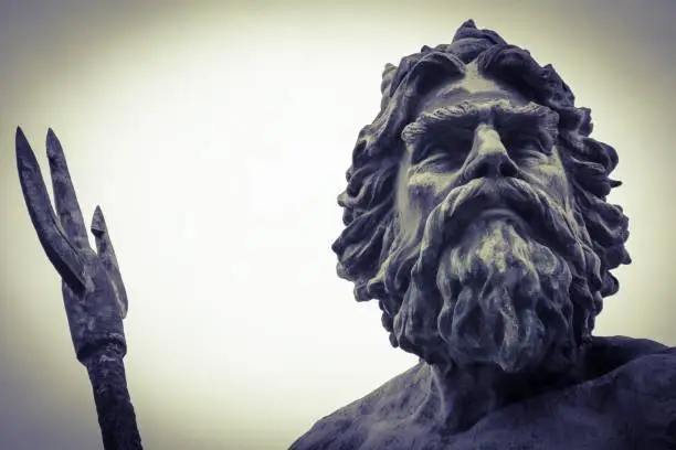 Poseidon statue at Virginia Beach, Virginia.