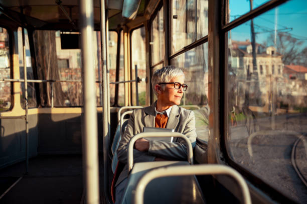 istock Business woman on her way to work 1201824881
